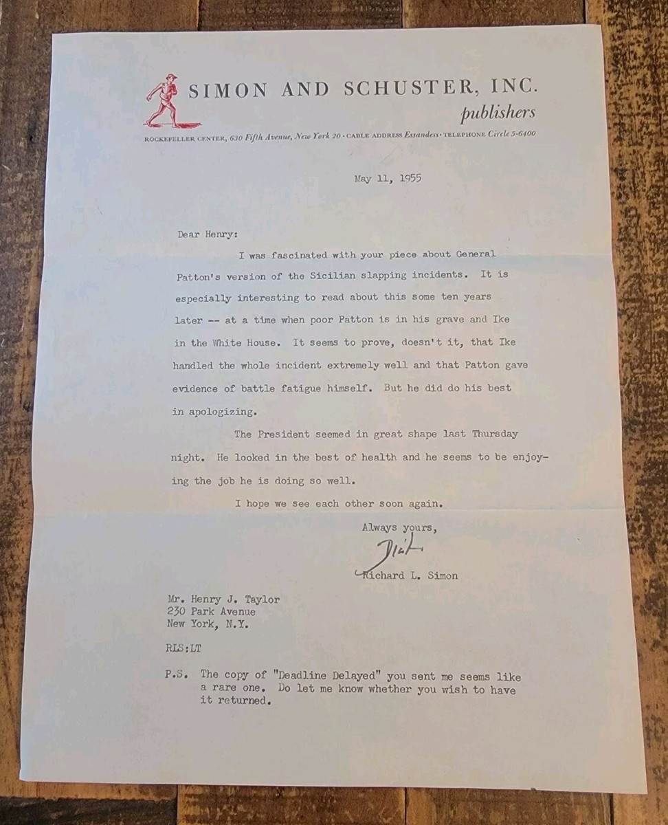 Simon And Schuster, INC Publishers Signed By Richard L