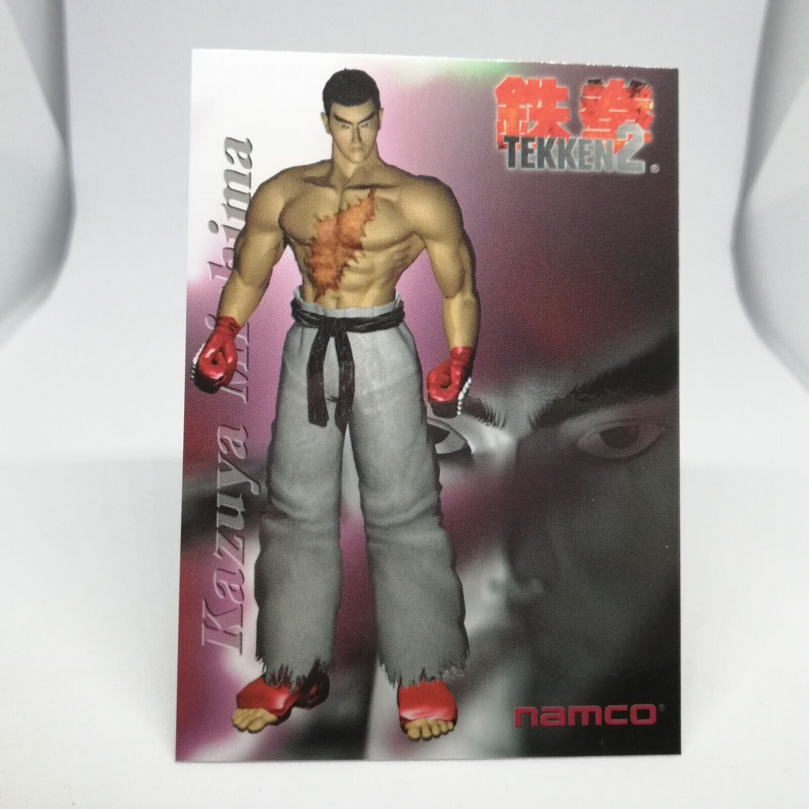 002 Kazuya Mishima TEKKEN Namco Official Collection Cards trading Videdo  Game