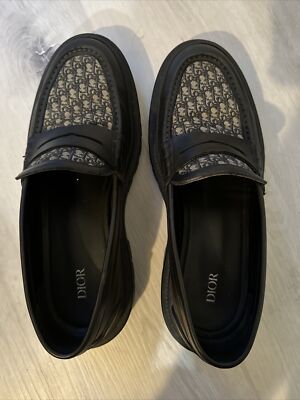Christian Dior CD BIT LOAFER BLACK BEIGE OXFORD1 Shoes 40 $950 