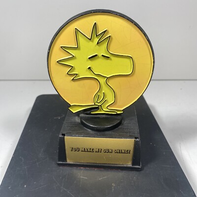 Vtg 1965 Trophy Woodstock You Make My Sun Shine Aviva Hong Kong  Peanuts
