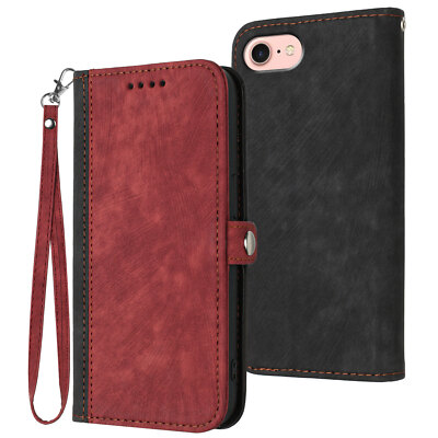 Splice Leather Wallet Phone Case For Xiaomi 14 15 17 Redmi Note 13 14 POCO X7