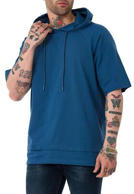 Redbridge Herren T-Shirt Oversized Wide Cut Double Layer Kapuzenshirt