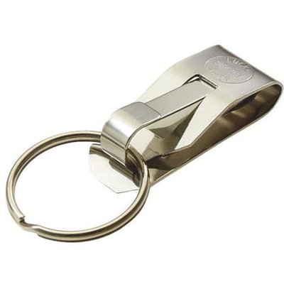 SECURE-A-KEY LOCKING KEY CLIP WITH BELT HOOK  KEY RING