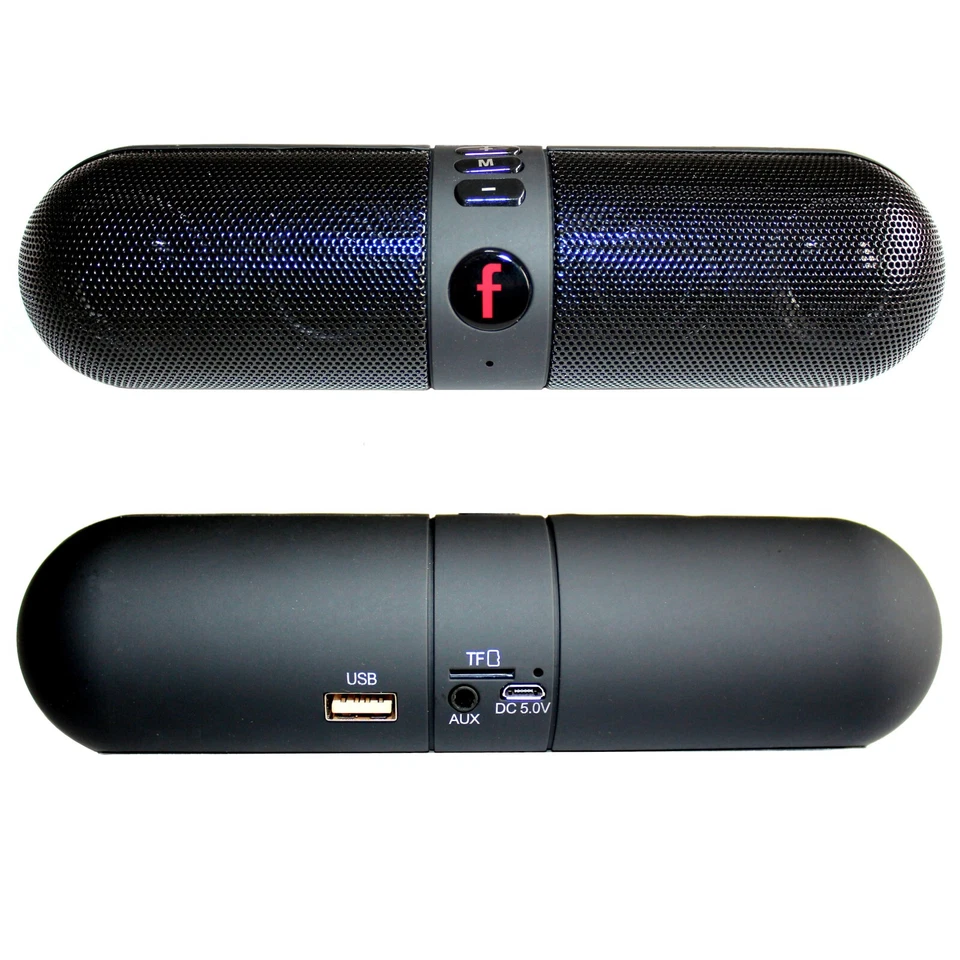 Design Soundbox Pille Bluetooth Speaker Musik Wireless SD-Card Stereo MP3