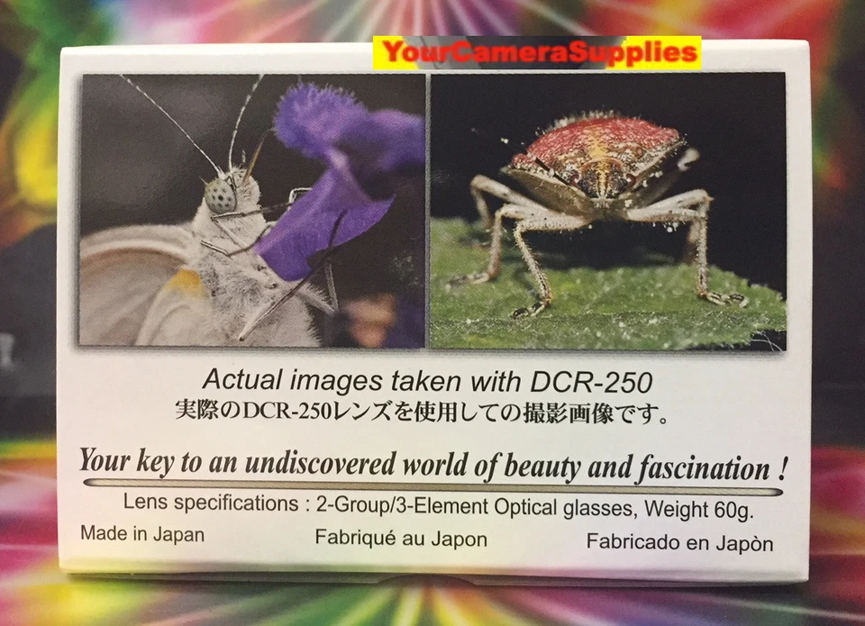 Raynox DCR-250 SUPER MACRO LENS to FZ1000 FZ80 FZ82,SLR 4K/HD AVCHD HDV HANDYCAM - Image 2 of 4