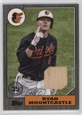 2022 Series 1 1987 Topps Baseball Relics Black /199 Ryan Mountcastle #87R-RM ms9
