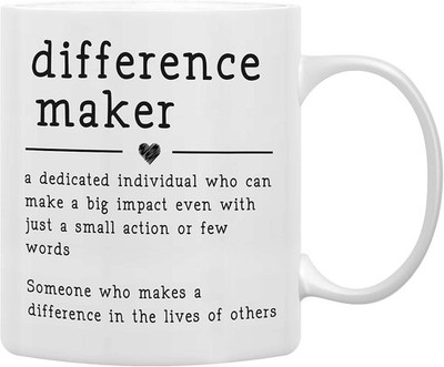 Difference Maker Definition Coffee Mugs - Mentor & Teacher Appreciation Gift