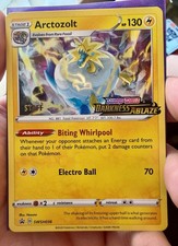 Arctozolt SWSH036 STAFF Pre Release Promo Darkness Ablaze Pokemon Card