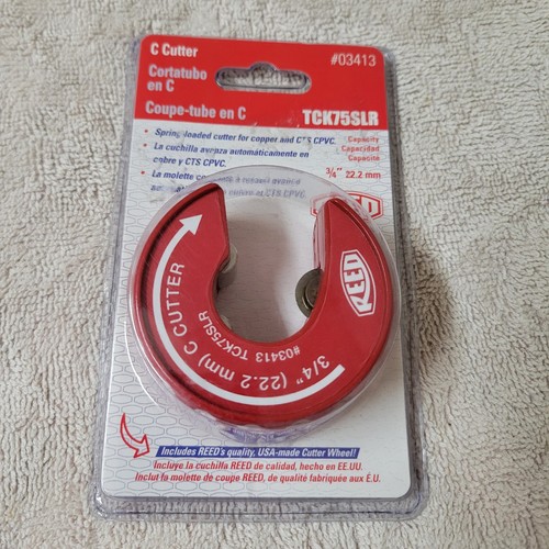 Reed Mfg 03413 3/4" C-Cutter TCK75SLR Copper Tubing Cutter Sealed, New Old Stock