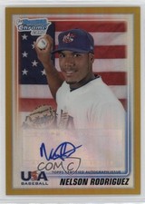 2010 Bowman Draft USA Team Gold Refractor /50 Nellie Rodriguez Nelson Auto 0t08