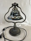 Tiffany-Style Stained Glass Desk Lamp Vintage ~15”T 10”W Collectible
