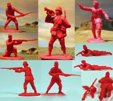 ZUL013 - British 24th Foot (Red) Set 3 - Plastics - Conte