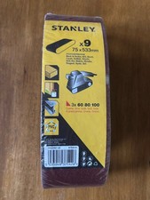 Image of Stanley Sanding Belts Pack of 9 75x533mm Sealed