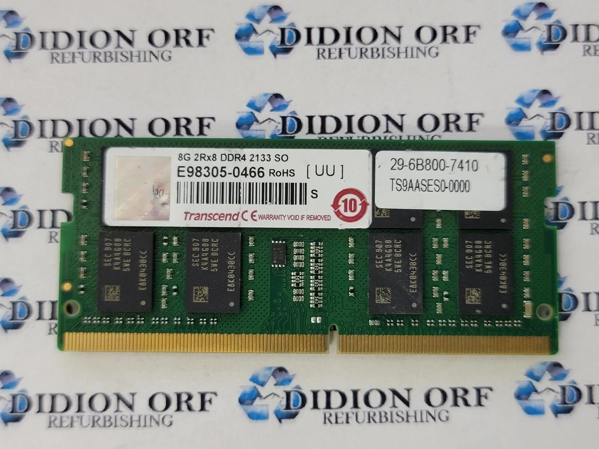 Transcend SO-DIMM Computer Memory (RAM) 8 GB Total Capacity for