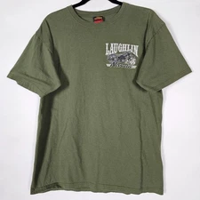 Hot Leathers Laughlin Nevada 2015 Biker Motorcycle Mens Large Short Sleeve Shirt