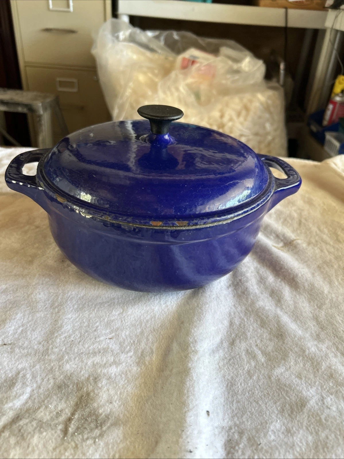 Enameled Cast Iron Dutch Oven Pot with Lid, Large 5 Quart Blue
Opens in a new window or tab