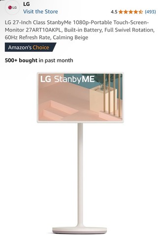 LG StanbyME Private Screen 27" Rollable Smart Touch Screen Moniter /Express Ship - Picture 4 of 4