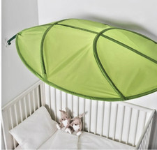 IKEA LÖVA Green Leaf Kids Bed Canopy NEW IN PKG Tent Shade Forest Jungle Theme
