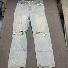 Abercrombie  Fitch Women's Jeans Size 32/14 Blue 90s Straight Ultra High Rise