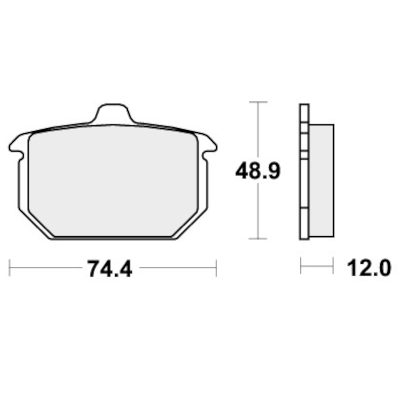 Brake Pads for HARLEY SPRINGER 1340 SOFTAIL FXSTS BL 1987-1990 Rr Org VTwin SBS