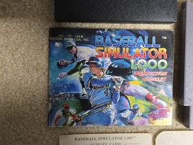 #838 Baseball Simulator 1000 (Nintendo NES) CIB Complete In Box TESTED & WORKING