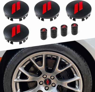 4PCS 63mm=2.5 inch Slash Wheel Center Cap Covers for Dodge Charger Challenger