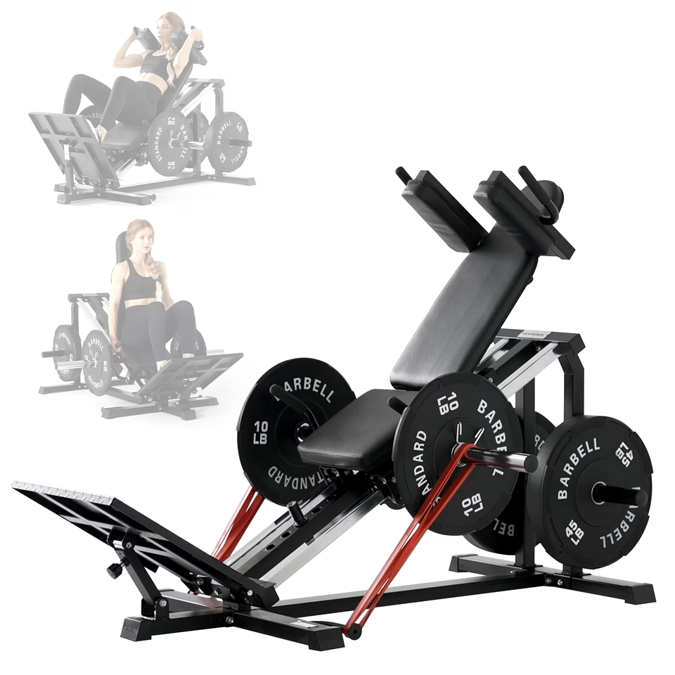Compact Hack Squat Machine Leg Press Home Gym Strength Training ...