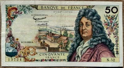 50 Francs 1963 Racine FRANCE 🇫🇷 -voir photos pour l’état du billet - Photo 1/2