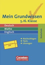 Mein Grundwissen - Deutsch, Mathe, Englisch. Realschule - Aktualisierte Ausgabe