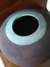Leslie Mitchell Raku Studio Art Pottery Signed Vase 6 3/4"tall — photo 5
