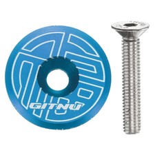 1 1/4" Bicycle Headset Top Cap Cover Cycling Headset Stem with M6 Bolt, Blue