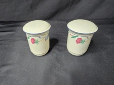 Lenox  Poppies On Blue Salt And Pepper Shakers