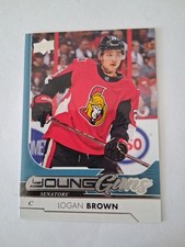 2017-18 Upper Deck Young Guns Logan Brown Ottawa Senators #217