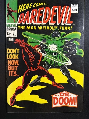 Daredevil #37 1968 Silver Age 1st Print Vintage Marvel Comics Fine+ *A4