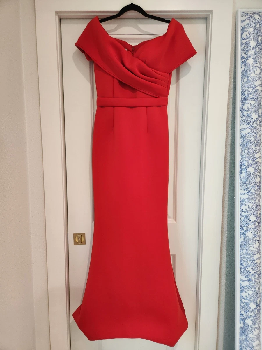 fitted lace wedding dress Zapaka Women Red Beaded Prom Dress with Slit Mermaid Halter Long Party Dress with Lace Up Back, Red / US26W