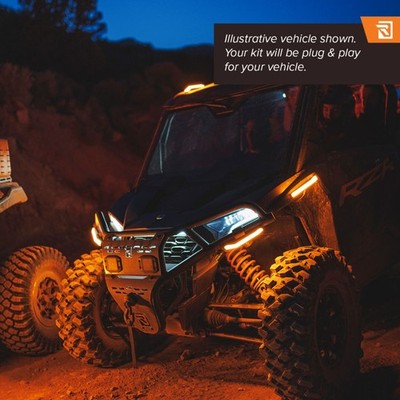 Ravek Apex Running Lights Amber For Polaris RZR Pro R 4 Ultimate 4x4 2025