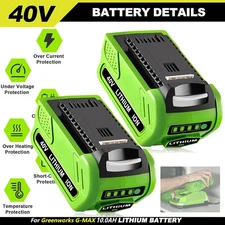 1-3X 29472,29462 For Greenworks G-MAX Lithium-ion 40V 6.0Ah/10.0AH Battery 29252