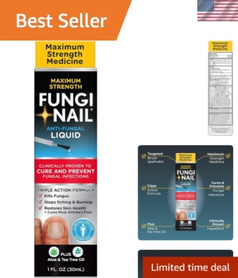 Tolnaftate Anti-Fungal Solution   Effective 1 Fl Oz Remedy for Athlete's Foot