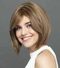 12" Wig. Small. Synthetic striaght hair. Bob style. Cap: Hand-tied, Lace front