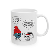 Crochet Knitting Mug Funny Coffee Lover Loves Me More Cute Gift Coffee Cup