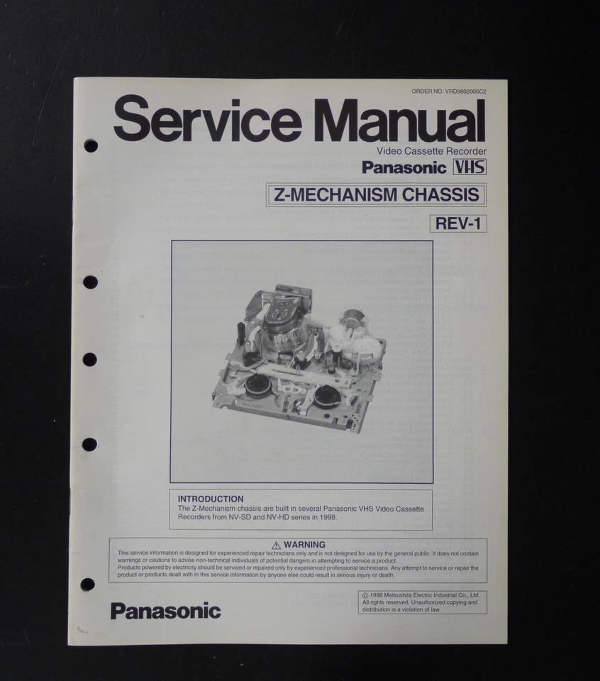 Original PANASONIC Z-Mechanism Chassis REV-1 Service Manual / Anleitung O16 - Bild 1 von 1