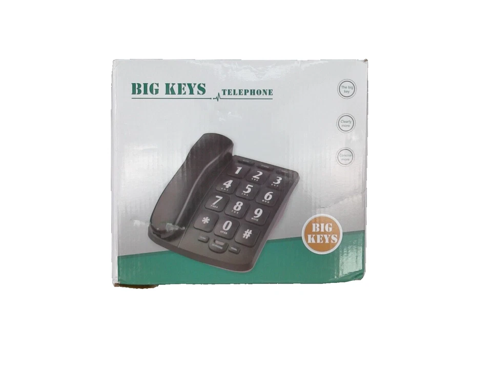 Teléfono de botón grande para personas mayores JeKaVis J-P02 teléfonos amplificados para personas con discapacidad auditiva Foto 2 de 4