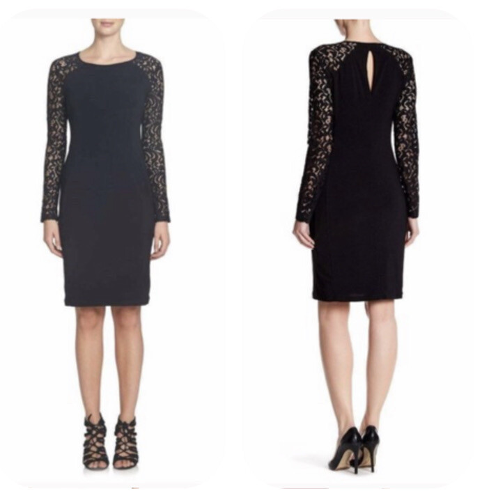 chinese dress ladies CeCe by Cynthia Steffe Women's Rosie-s/l Tie Neck Floral Lace, Rich Black,  2 : Amazon.co.uk: Fashion main image 1