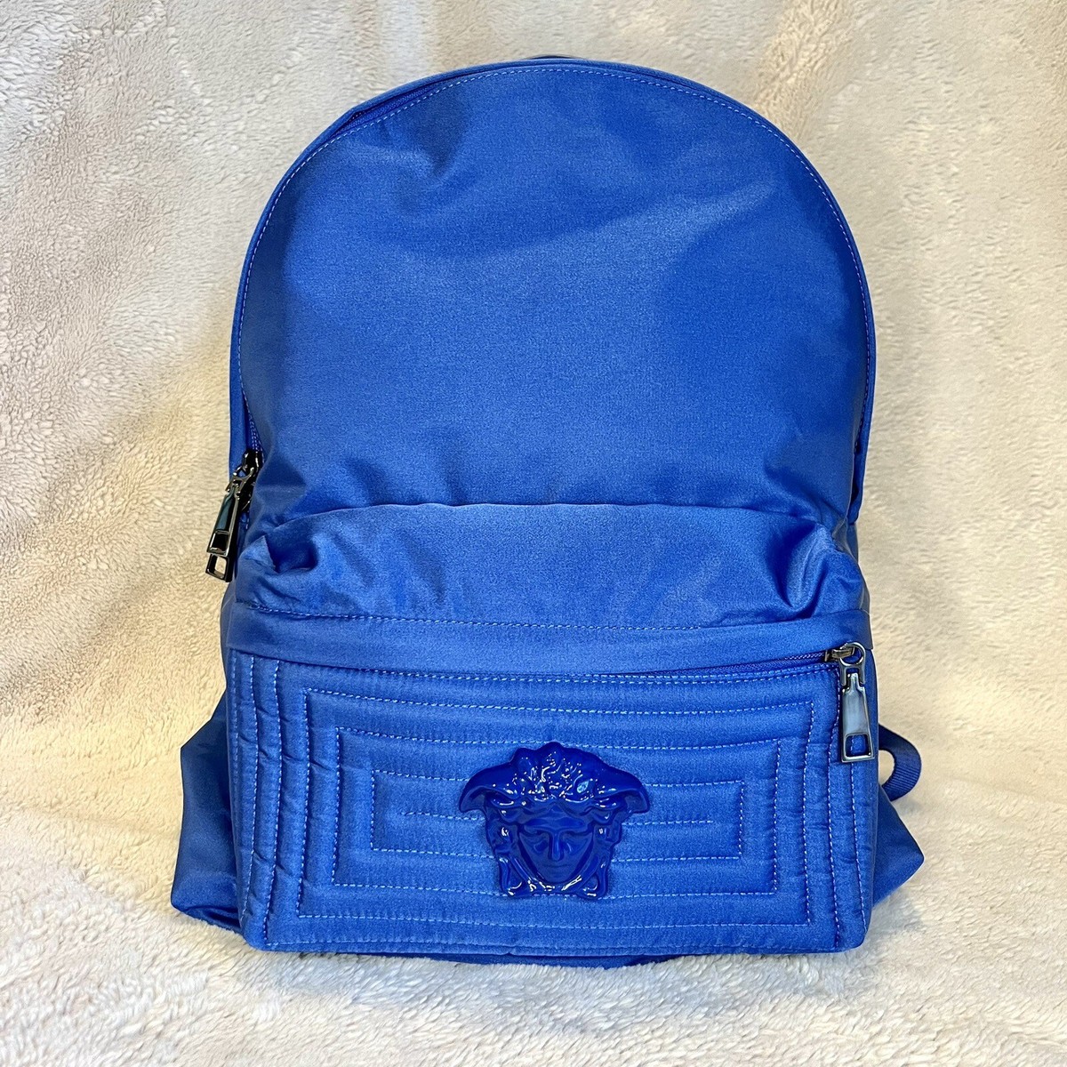 Versace Unisex Blue Medusa Head Large Backpack | eBay display picture 2