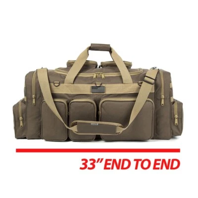 K-CLIFFS 30" Large Gun Range, Tactical Duffel Bag with US Flag Patch Lockable