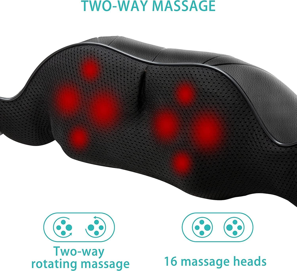 Shiatsu Back and Neck Massager, Back Massager Deep Tissue Kneading