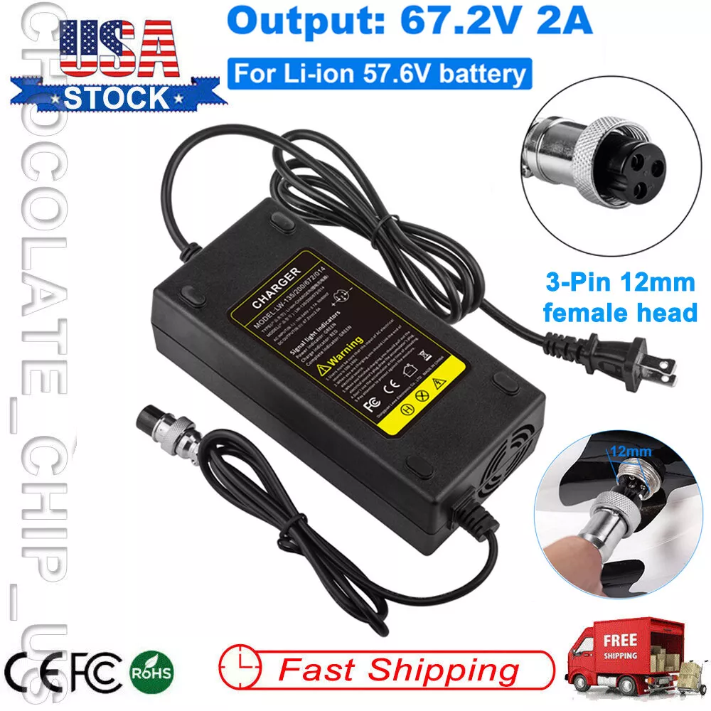 Battery Charger For Ebike 16S Lithium Batteries Health Care 59.2V