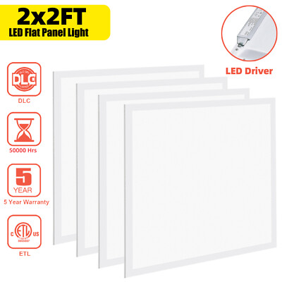2x2FT LED Flat Panel Light, 5500K 45W Dimmable 0-10V LED Drop Ceiling Lights