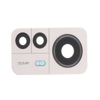 Lentille Caméra Arrière + Support + Adhésif Pour Oppo A5 2020 - Argenté - Neuf Sous Blister
