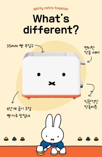 Miffy Letro Toaster 220V-240V New - Picture 9 of 12